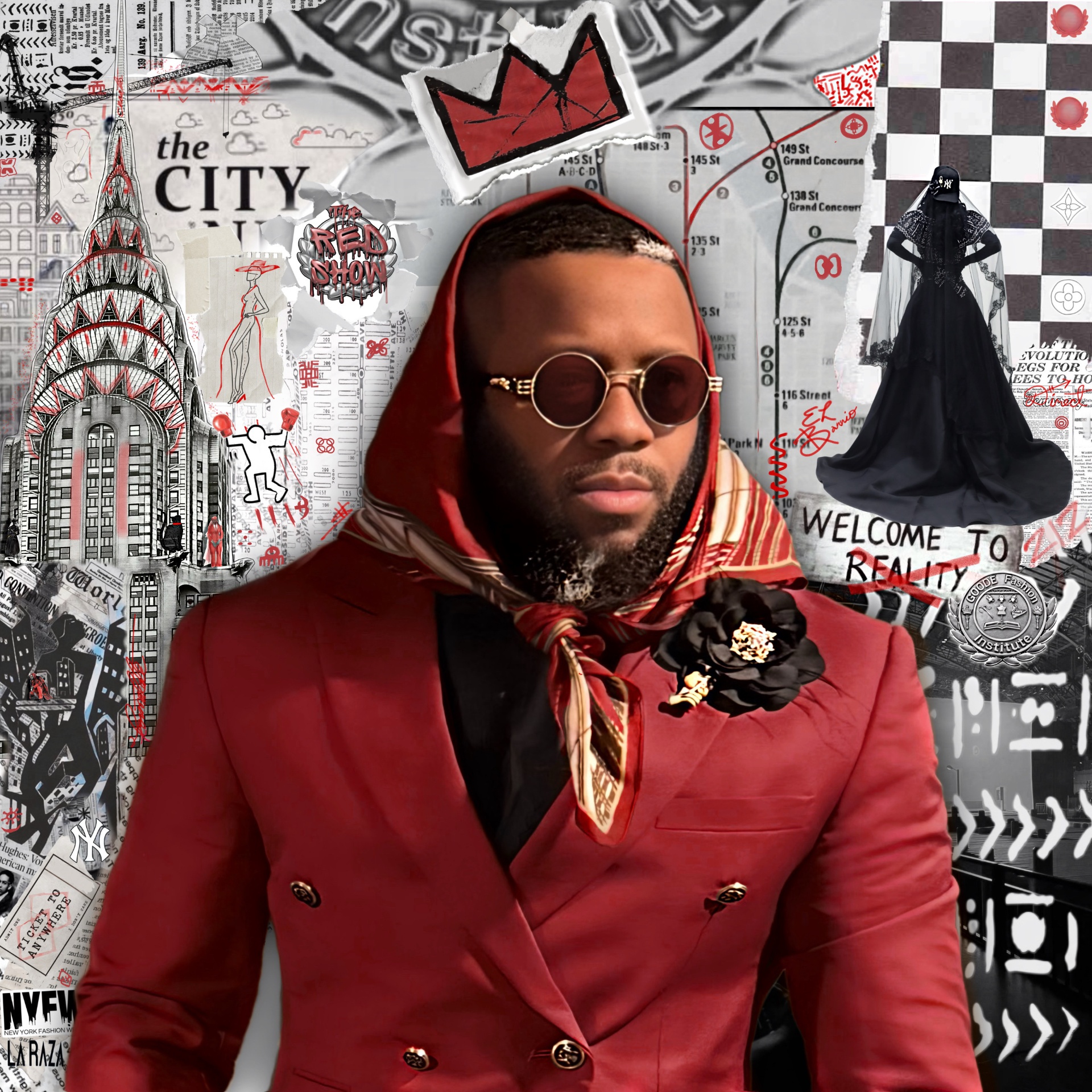 ZahQ Goode — Harlem collage portrait