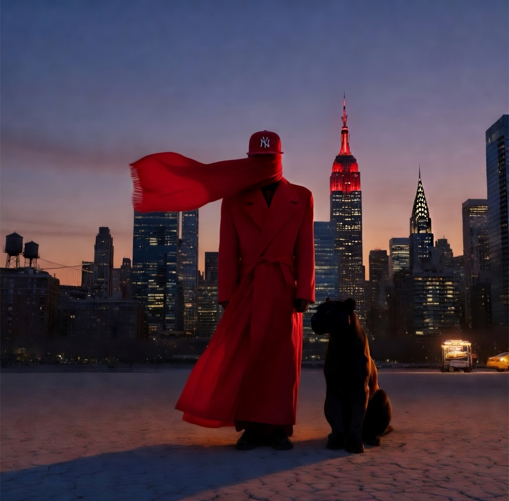 Crimson Skyline — NYC